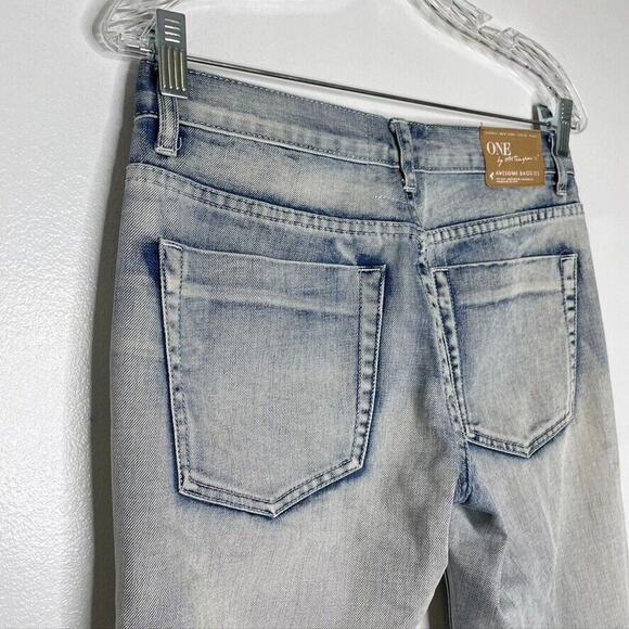 One Teaspoon Stone Wash Awesome Baggies Ripped Skinny Jeans Size 24 Women’s - Picture 8 of 11